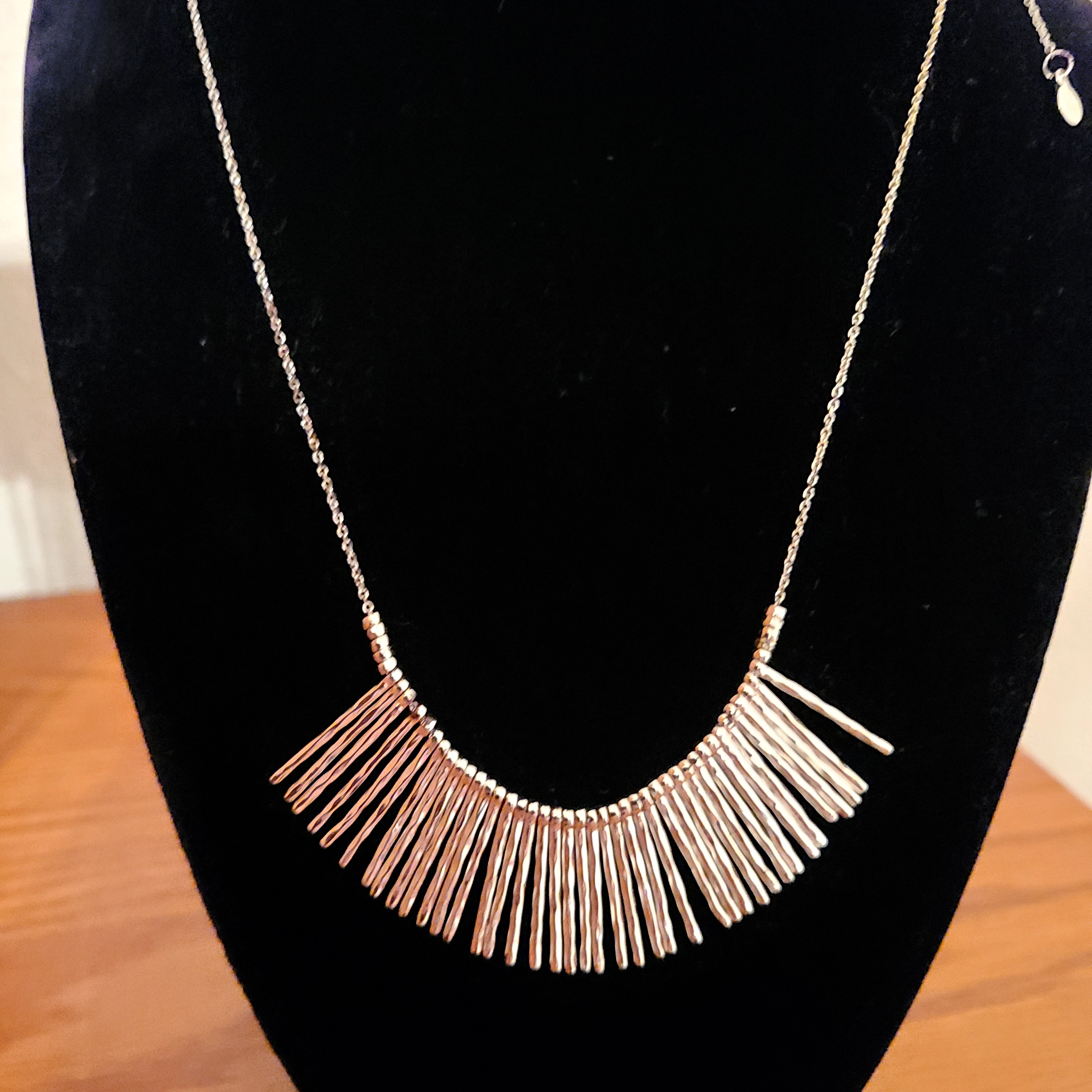 Gorjana Kylie Fan Silver Necklace 45$